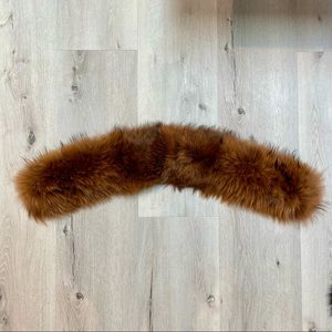 Alice + Olivia chestnut fur collar